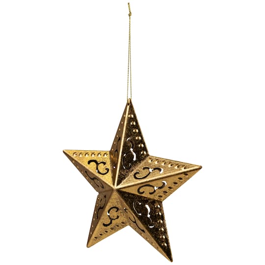 5.75" Gold Filigree Star Ornament
